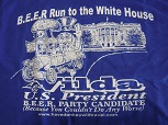blue beer run t-shirt