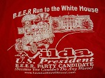 red beer run t-shirt